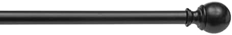 Amazon Basics Adjustable Curtain Rods 36 to 72 Inches Black