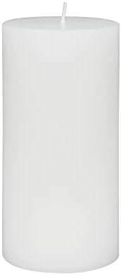 Zest Candle 6 Inch White Pillar Candle