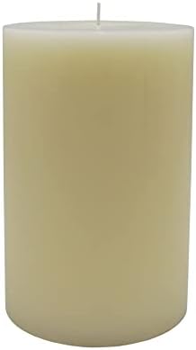 12 Pack Ivory Pillar Candles 4 x 6 Inches
