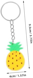 Unomor 12Pcs Pineapple Keychain Charms Summer Party Favors