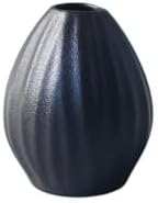 Modern Black Ceramic Vase for Home Decor
