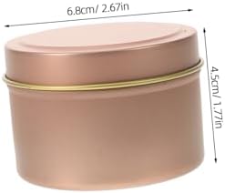 Cabilock 12Pcs 4oz Metal Candle Tins with Lids Empty DIY Containers