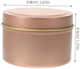12pcs Metal Candle Tins for Candle Making Storage