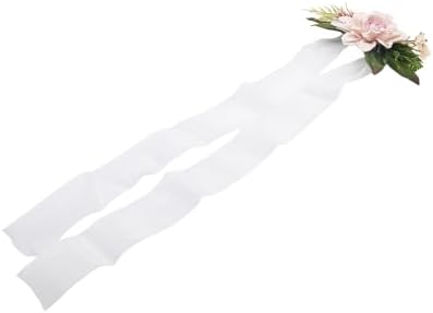 HEVSTIL 2 Pack Elegant Floral Curtain Tiebacks with Handmade Flowers Pink