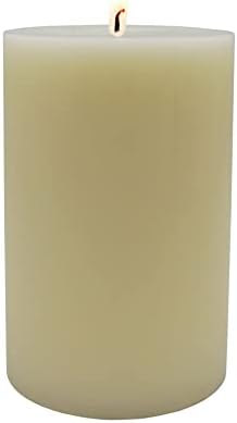 12 Pack Ivory Pillar Candles 4 x 6 Inches