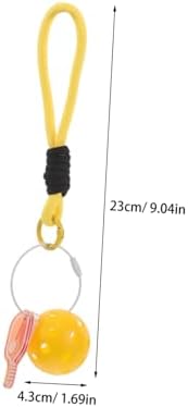Toyvian Mini Pickleball Keychain Portable Sports Themed Keyring