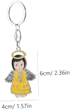 Zerodeko 6pcs Angel Keychain Pendant Keychains for Women