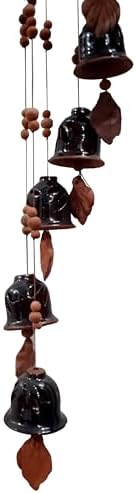 Purpledip Terracotta Wind Chime with 7 Bells