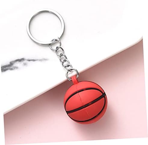 8pcs Sports Keychains Keyrings for Backpacks Luggage and School Bags