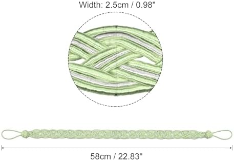 Uxcell 2Pcs Curtain Tiebacks Green Silver