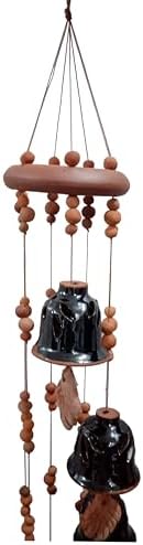 Purpledip Terracotta Wind Chime with 7 Bells