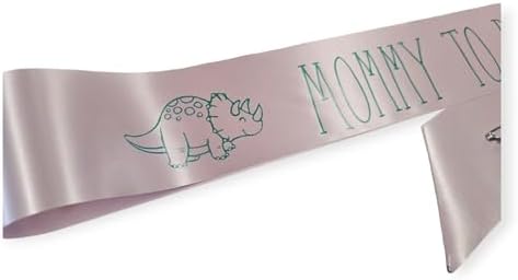 Dinosaur Baby Shower Pins with Sash Set