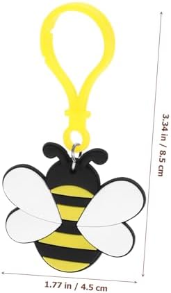 FAVOMOTO 12pcs Cute Bee Charm Keychain Pack for Women