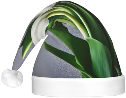 White Tulips Christmas Hat with LED Lights