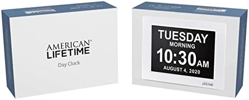 American Lifetime 2025 Large Digital Clock for Seniors