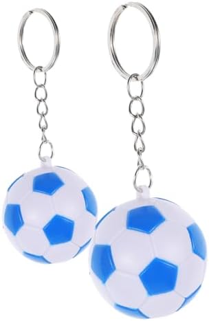 2PCS Soccer Ball Keychain Party Favors for School Carnival Birthday Celebrations