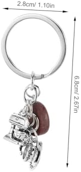 IMIKEYA 2pcs Cute Coffee Bean Keychain