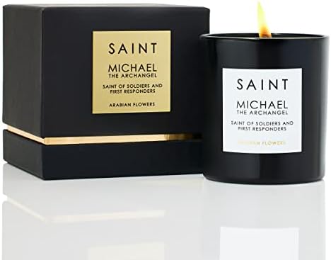 SAINT Michael The Archangel Scented Candle with Prayer Coin
