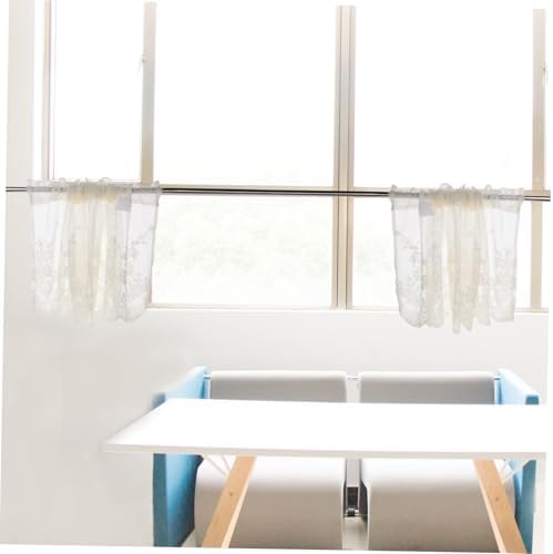 Happyyami Short Lace Window Valance Boho Decorative Curtain