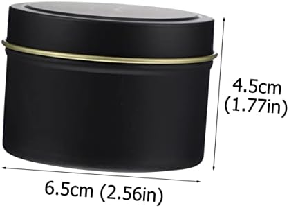 LIFKOME 4oz Iron Candle Tins with Lids for DIY Crafting