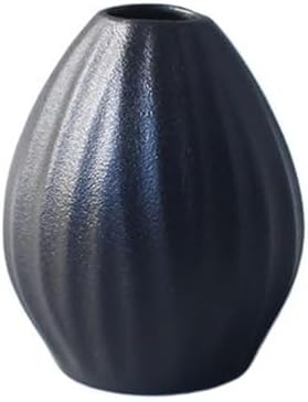 Modern Black Ceramic Vase for Home Decor