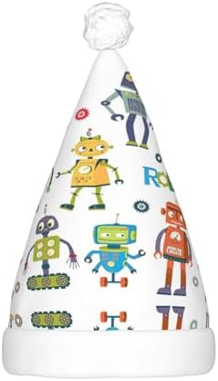 Cute Cartoon Robot Christmas LED Santa Hat for Festive Parties