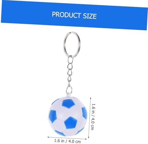 2PCS Soccer Ball Keychain Party Favors for School Carnival Birthday Celebrations
