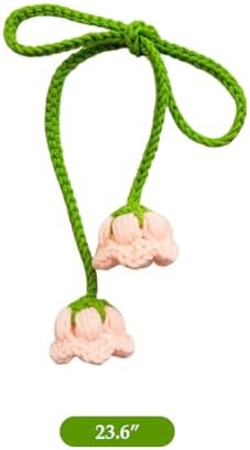 WAYUTO Pink Flower Curtain Holdbacks 2Pcs Adjustable