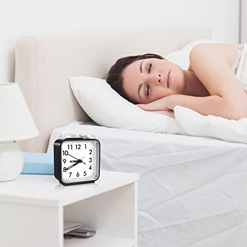 Silent Non-Ticking Clock with Loud Alarm and Night Light