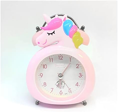 DINBOZ26X Pink Unicorn Alarm Clock for Kids and Adults