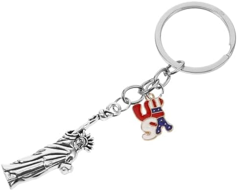 CHILDWEET USA Flag Keychain Pendant Lightweight Travel Souvenir