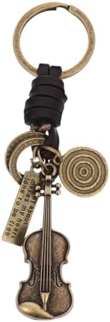 PRETYZOOM Retro Violin Keychain for Music Lovers