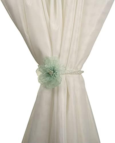 Elegant Pearl Beaded Magnetic Curtain Tiebacks 1 Pair