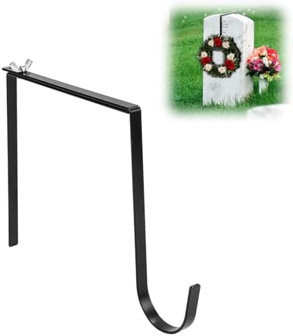 Adjustable Wreath Hanger for Headstones Durable Stainless Steel 6-11 Inch Fit