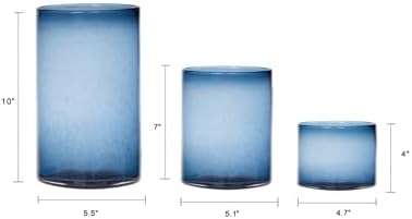 ARIAMOTION Glass Hurricane Candle Holders Set of 3