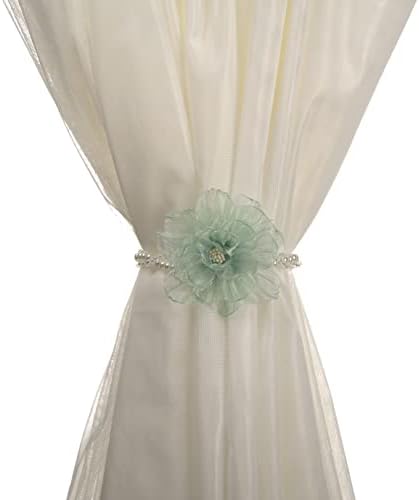 Elegant Pearl Beaded Magnetic Curtain Tiebacks 1 Pair