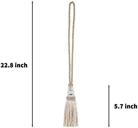 Curtain Tiebacks with Tassel Modern Window Curtain Holdbacks 2 Pack