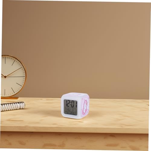 Zerodeko LED Unicorn Alarm Clock with Silent Mute Function