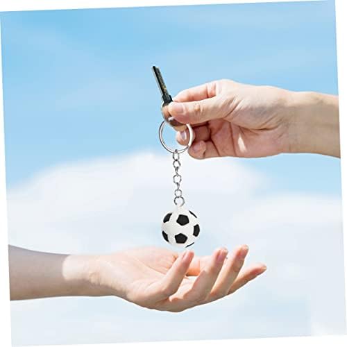 16Pcs Soccer Ball Keychains for Backpacks and Party Favors