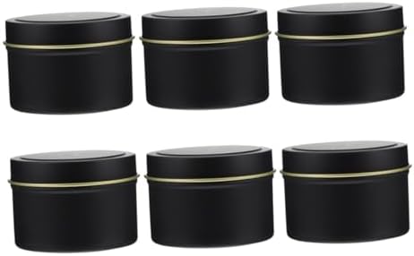 LIFKOME 4oz Iron Candle Tins with Lids for DIY Crafting
