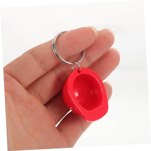 Amosfun 4pcs Construction Helmet Keychain Set