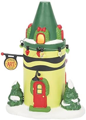 Department 56 North Pole Village Crayola Art Center Lit Building