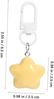10pcs Cute Star Key Charms Adorable Kawaii Keyrings