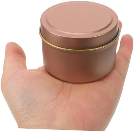 12pcs Metal Candle Tins for Candle Making Storage