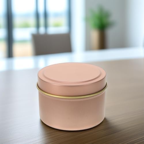 Cabilock 12pcs Iridescent Metal Candle Tins for DIY