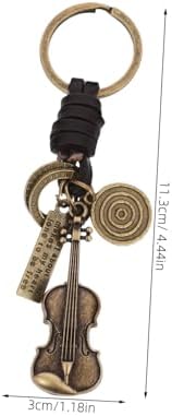 PRETYZOOM Retro Violin Keychain for Music Lovers