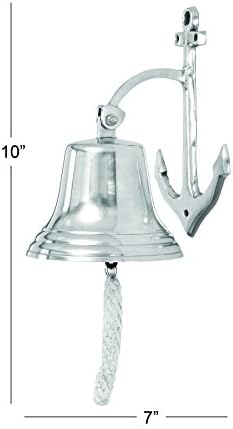 Deco 79 Wall Sculpture with Anchor Backing Silver