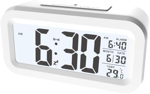 45 Inch LCD Digital Alarm Clock with Temperature and Calendar
