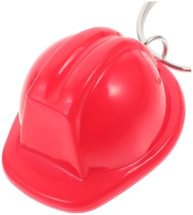Amosfun 4pcs Construction Helmet Keychain Set