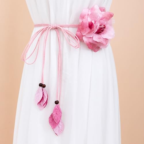2 Pcs Pink Country Style Flower Curtain Tiebacks